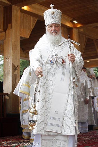 Cyryl I - Patriarcha Moskwy i całej Rusi.