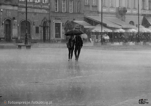  Deszcz w Warszawie 