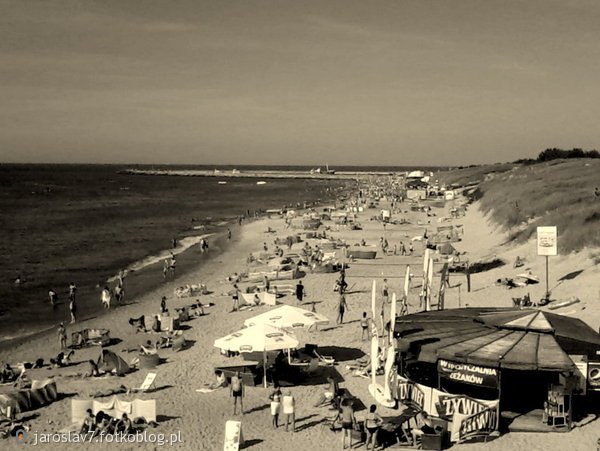 Darłówko - plaża zachodnia.