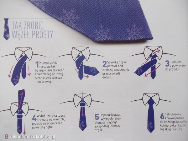 Krawat - instrukcja obsługi.