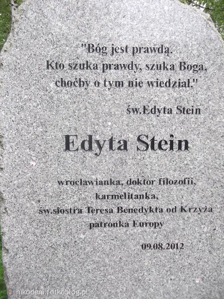 Pomnik Edyty Stein.