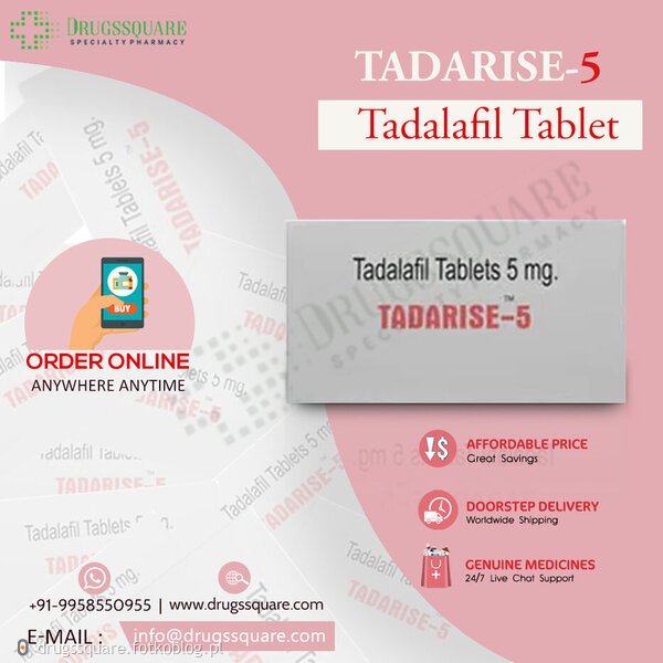 Tadarise 5mg Tablet | Tadalifil - Drugssquare