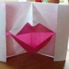 origami kissing   lips ; )  ::  