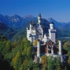 Piękny zamek Neuschwanstein-zwany tez bajkowym zamkiem...  :: Zamek Neuschwanstein, położony w Bawarii, nad przełomem rzeki P&ouml;llat w  Alpach Bawarsko- 