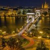 przepiękny most łańcuchowy w Budapeszcie  ::  