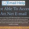 Not Able To Access Att Net E-mail  ::  