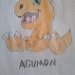 Sitting and Smiling Agumon   ::  